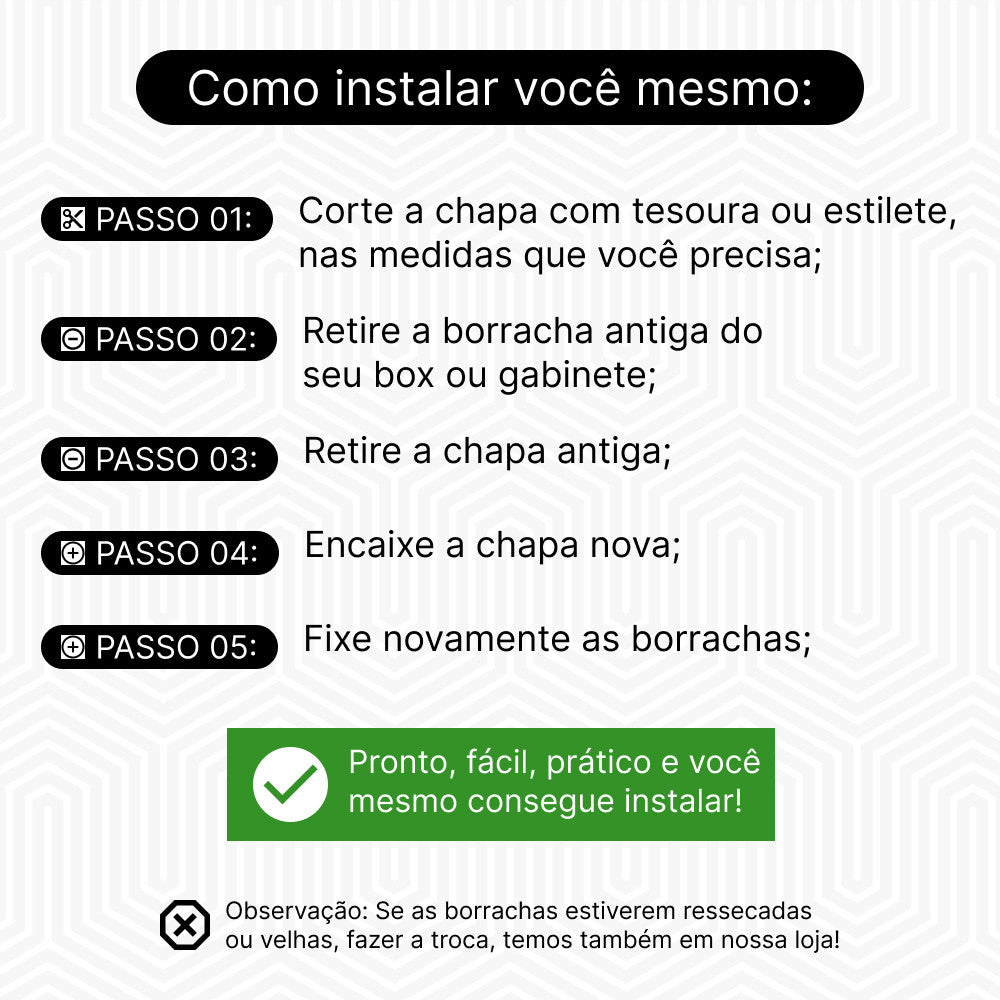 Chapa Para Box, Gabinete De Acrílico 90x98 Amazonas Fumê