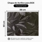 Chapa Para Box, Gabinete De Acrílico 90x98 Pantanal Fumê